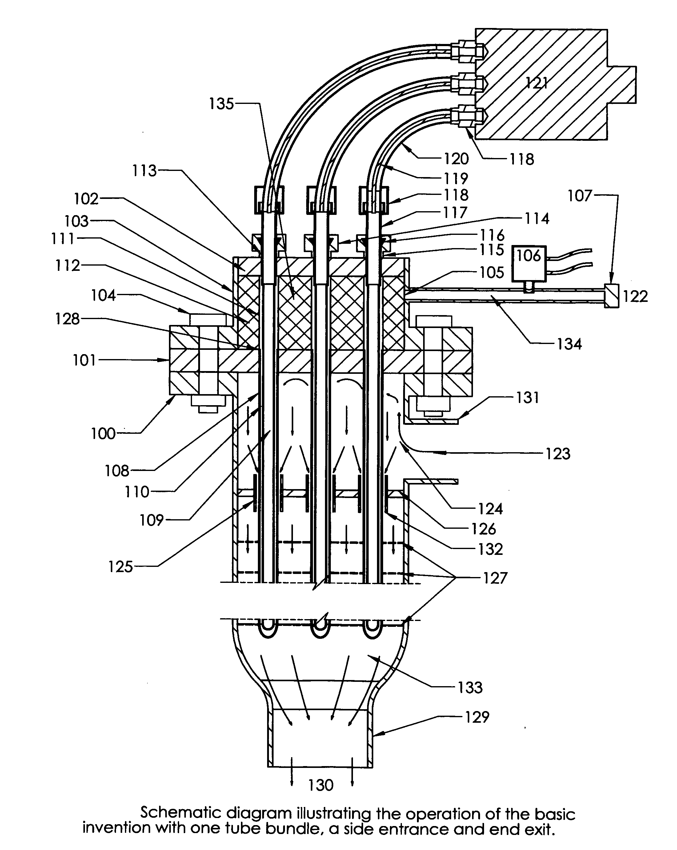 Dual wall axial flow electric heater for leak sensitive applications