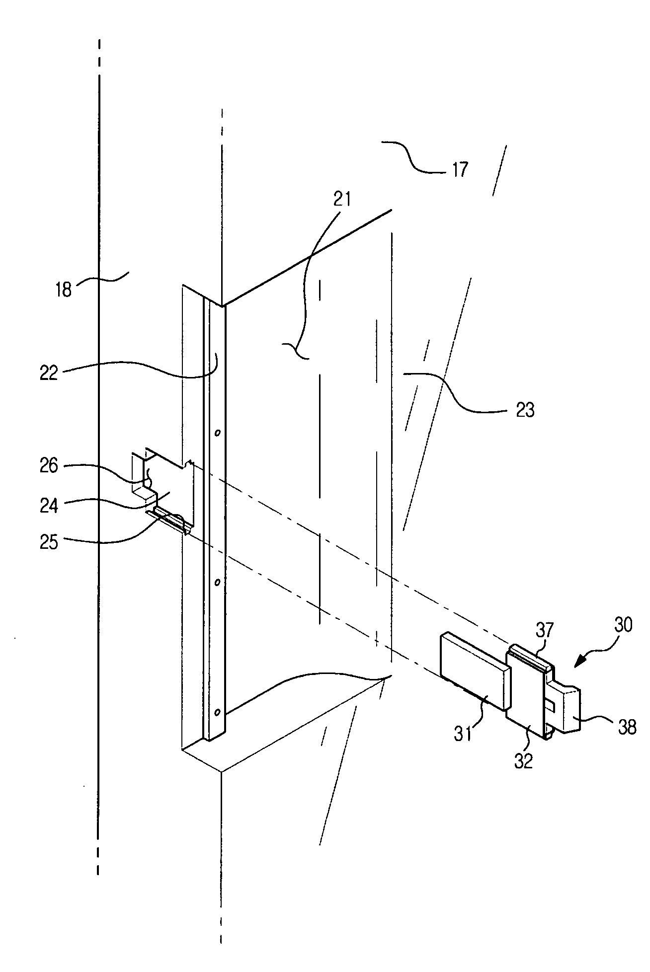 Opening device for refrigerator