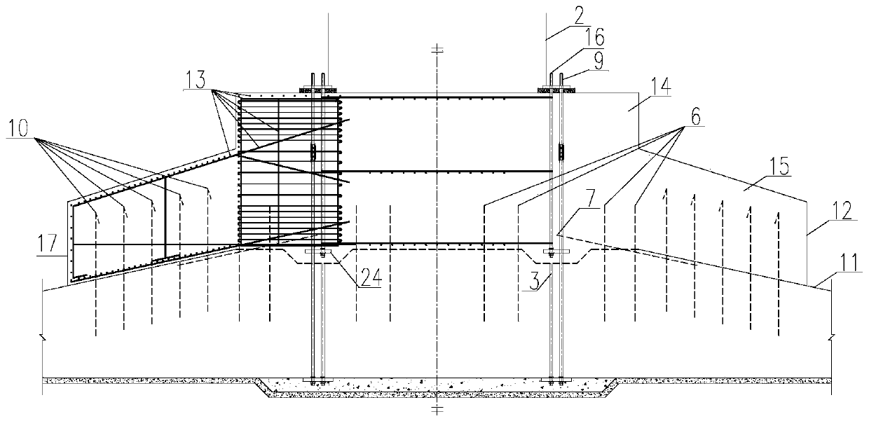 Reinforcement Method of Fan Foundation with Prestressed Anchor Bolts