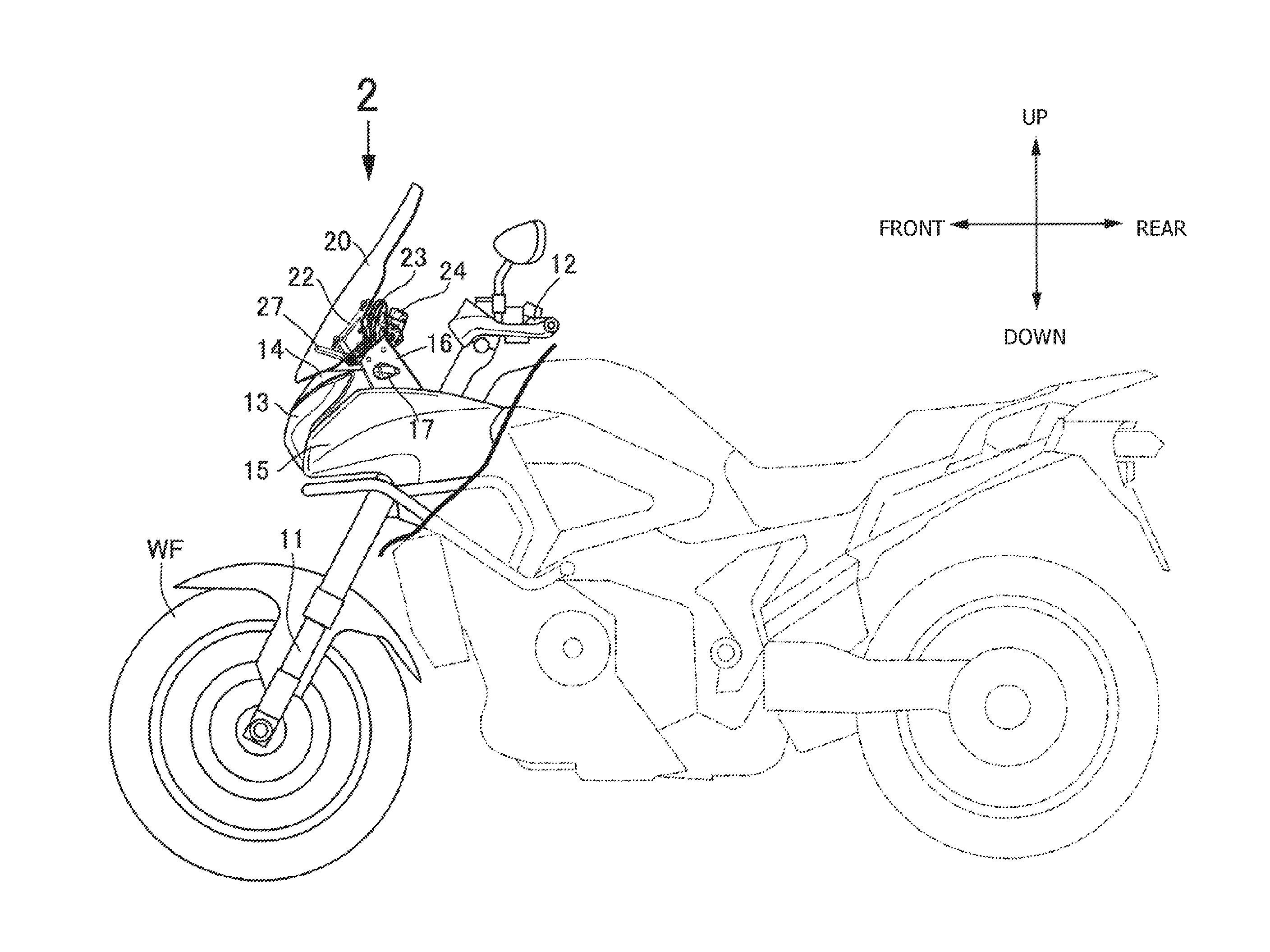 Positionally Adjustable Windshield Mounting Assembly For A Saddle-Riding Vehicle, And Vehicle Including Same