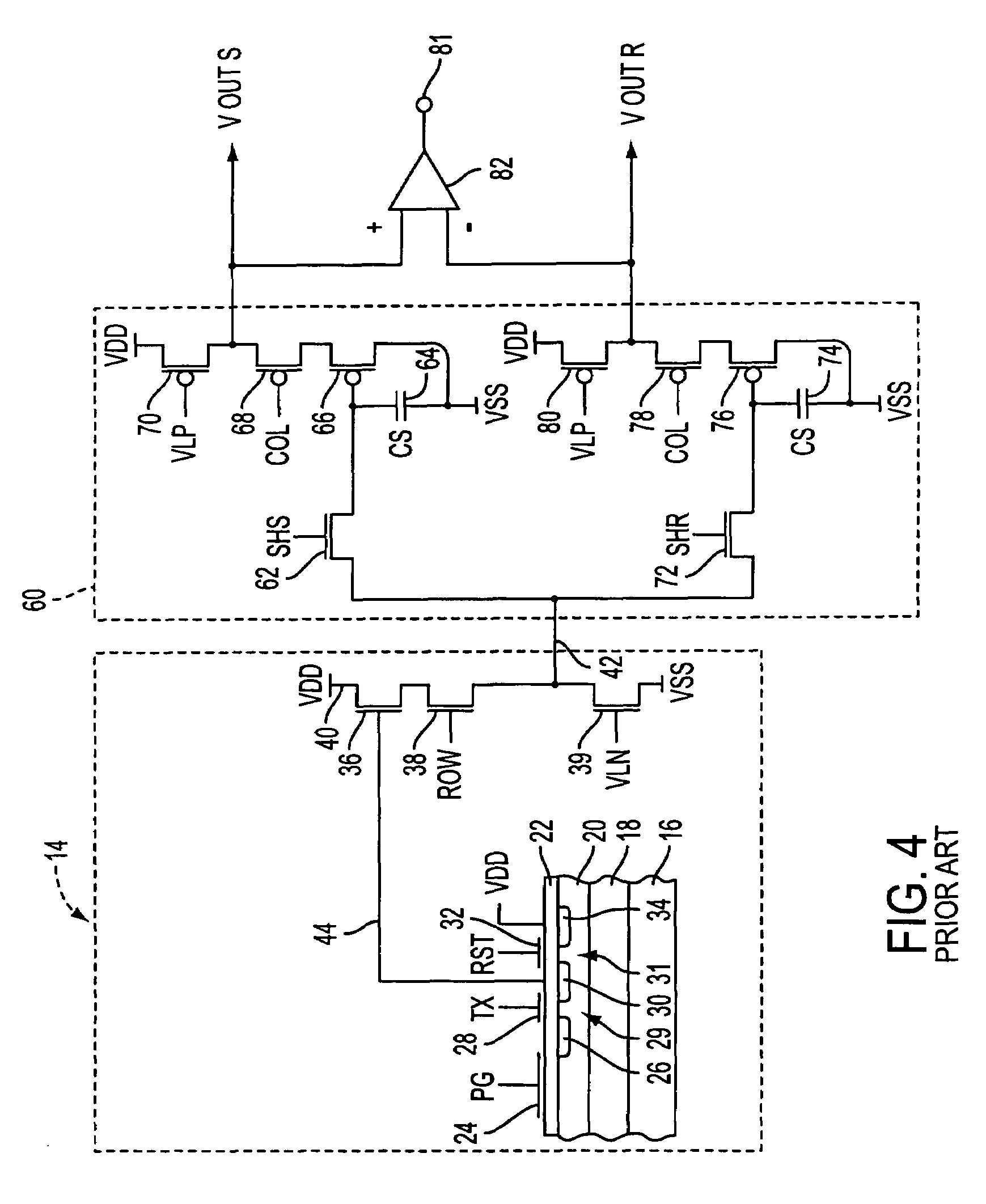 Single poly CMOS imager