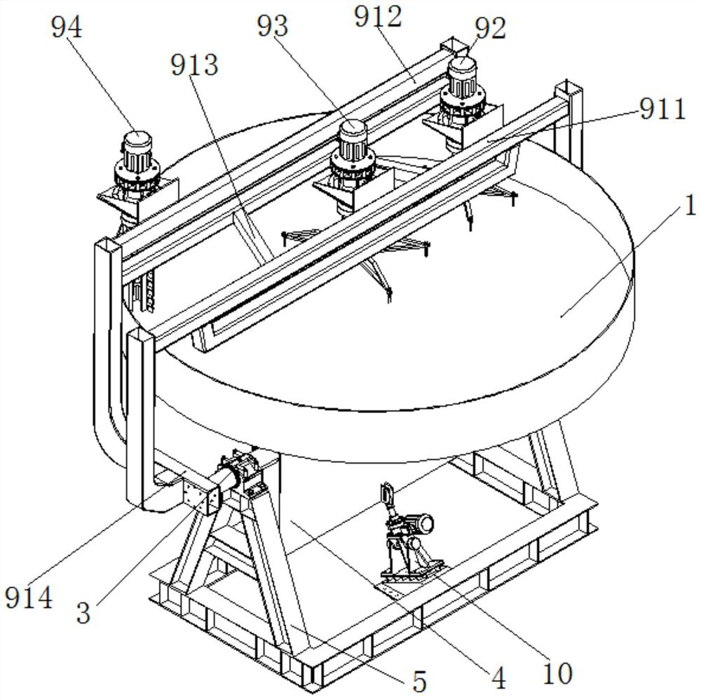 Multi-rod mixing device and method for viscous materials