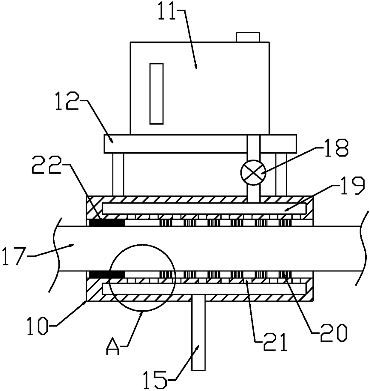 Cleaning type cable winding device