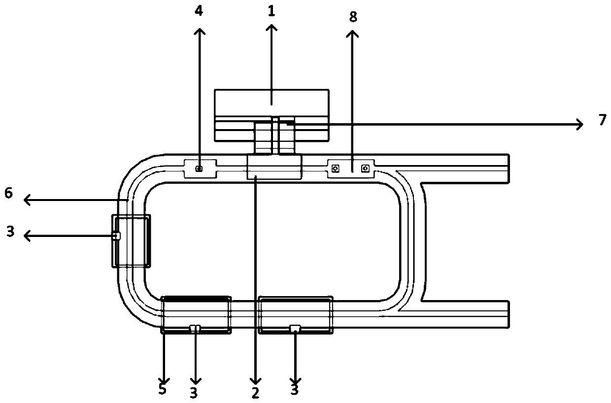 Rebar bending machine discharged material automatic transferring and classifying system and method