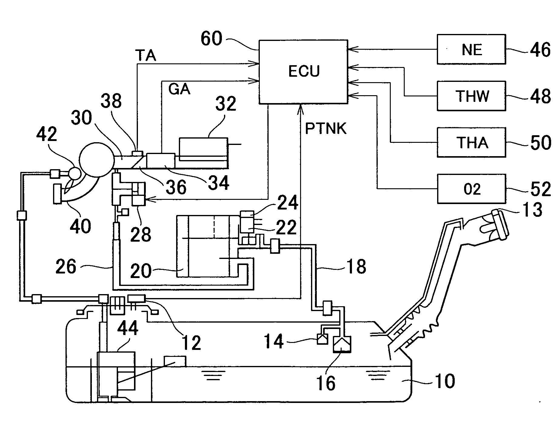 Evaporative emission control system