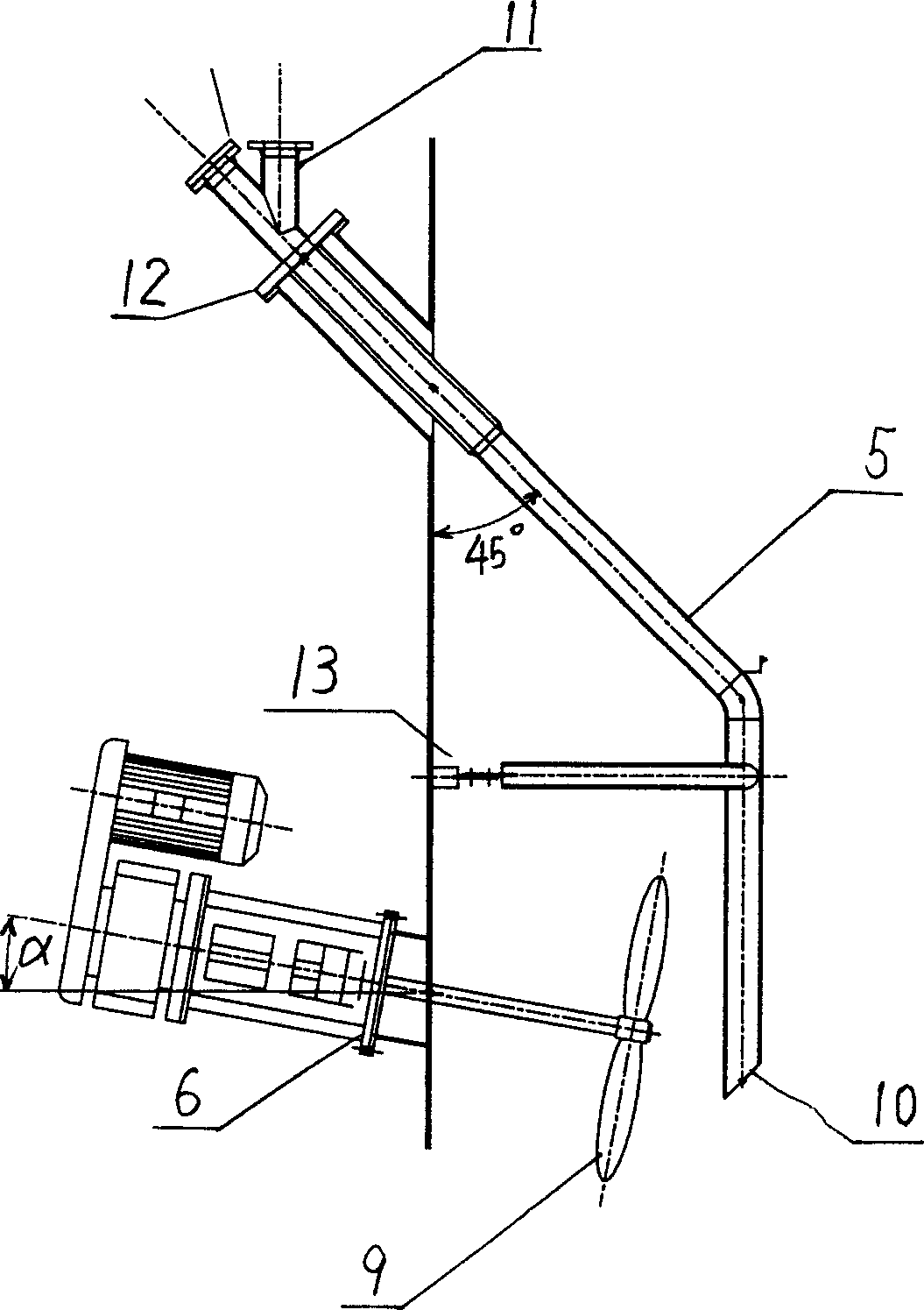 Forced oxidizing method and its device for smoke desulfurizing intermediate product-calcium sulfite