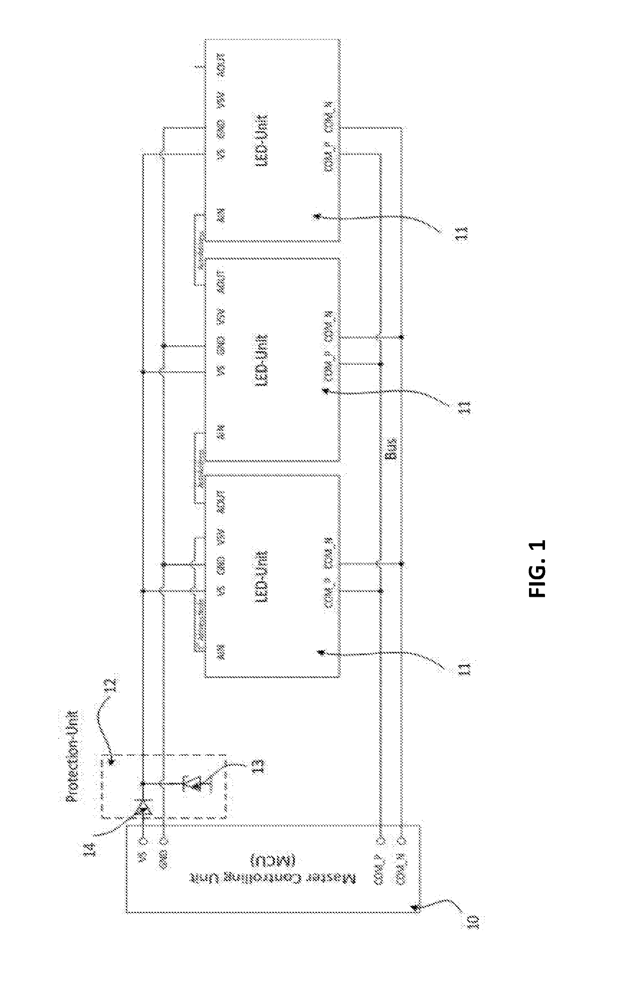 Bus protocol for dynamic lighting application