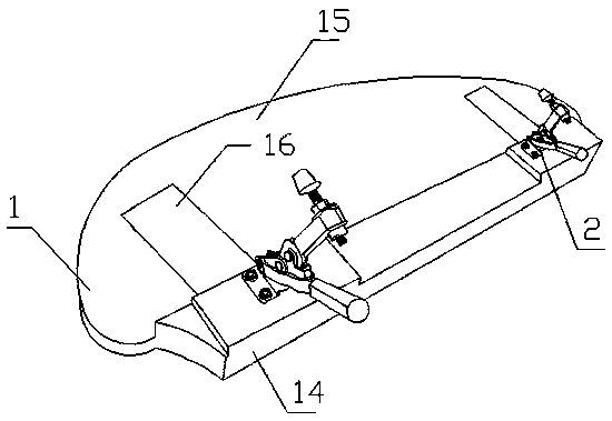 A clamping device for a piano cover