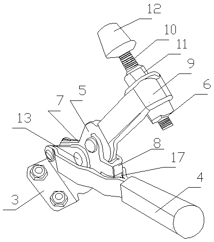 A clamping device for a piano cover