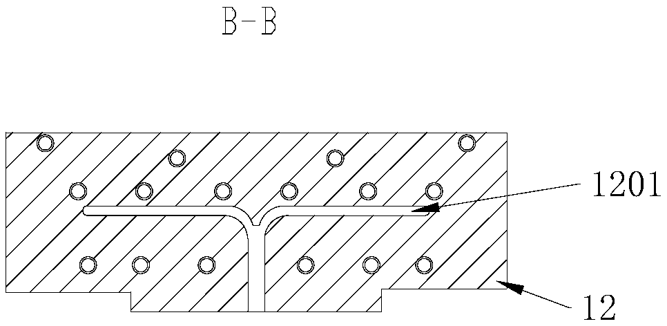 A ridge waveguide microstrip probe eight-way power combining/power dividing network