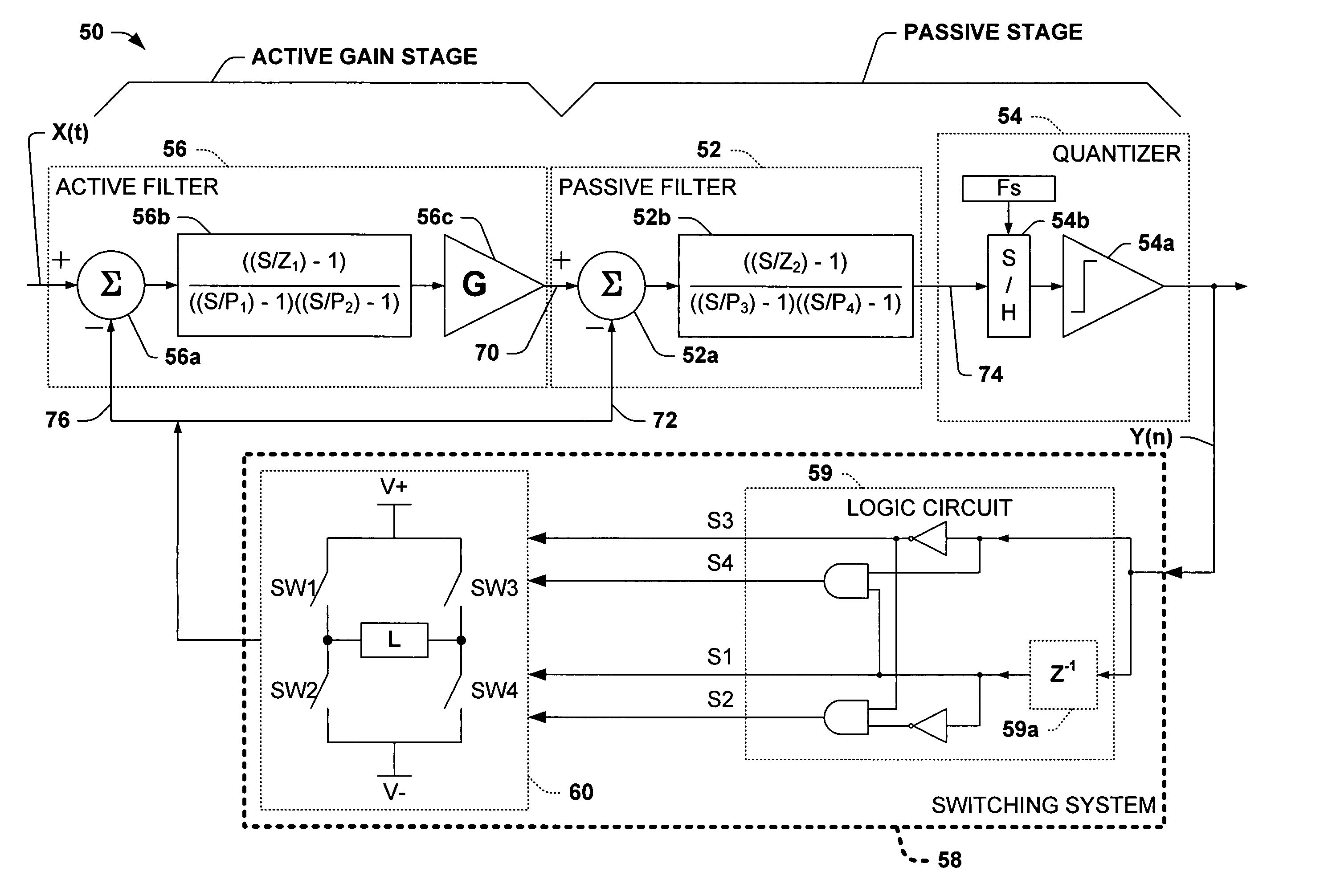 Amplifier using delta-sigma modulation