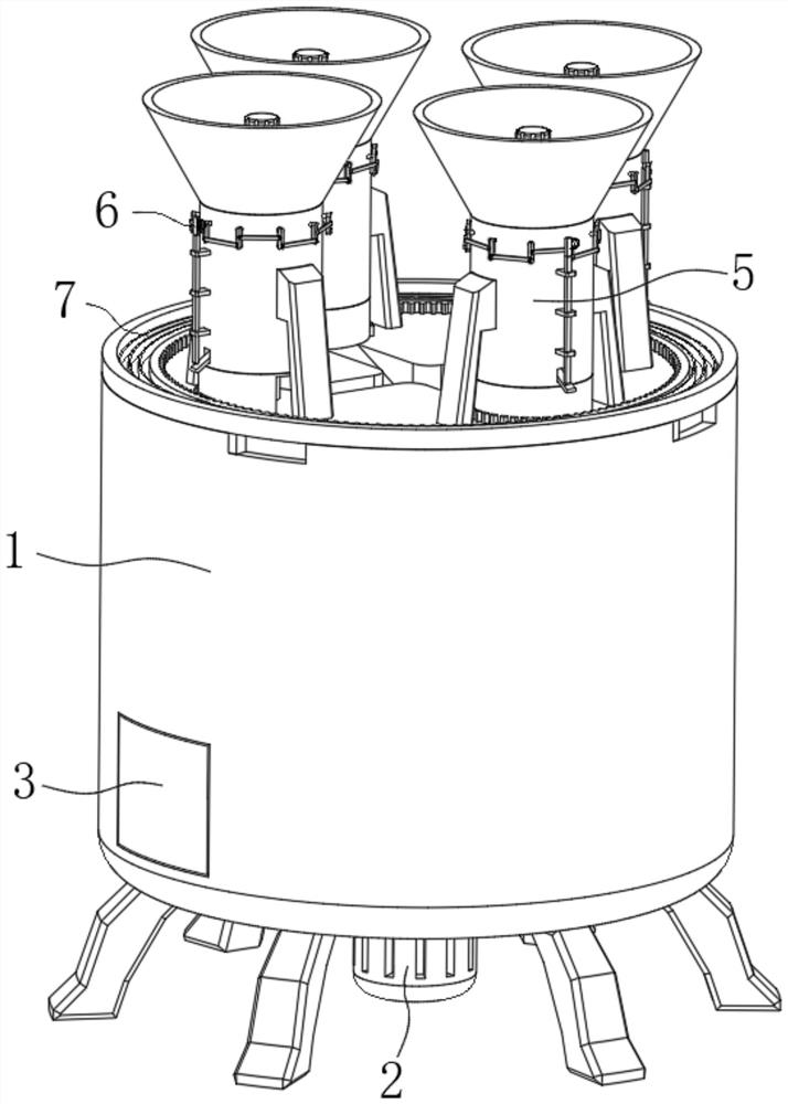 Silicon carbide micro-powder processing production device with intelligent proportioning function and method thereof