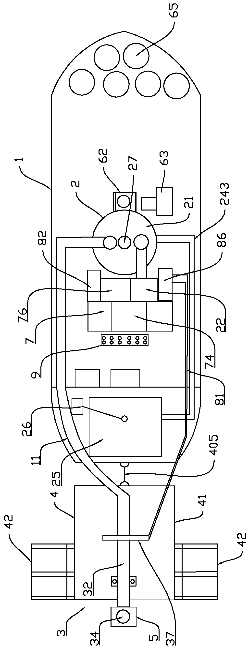 Shipborne movable river sludge cleaning equipment