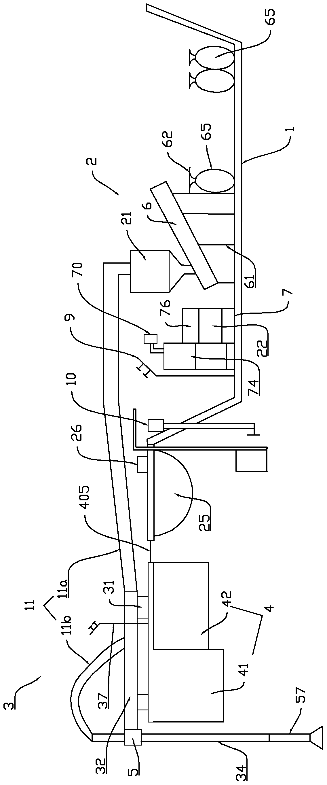 Shipborne movable river sludge cleaning equipment