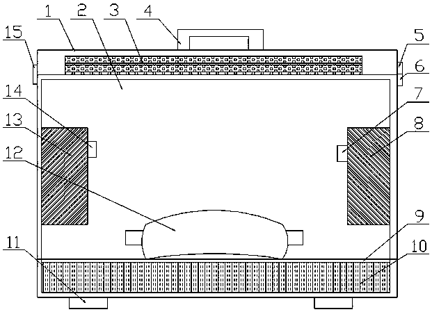 Brake pad curing box with cleaning function