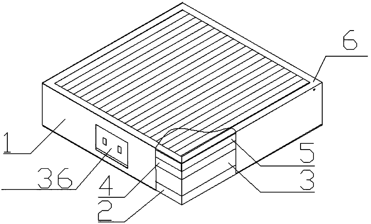 Ultraviolet anion electrostatic fiber and silver-copper ion fiber comprehensive sterilization module