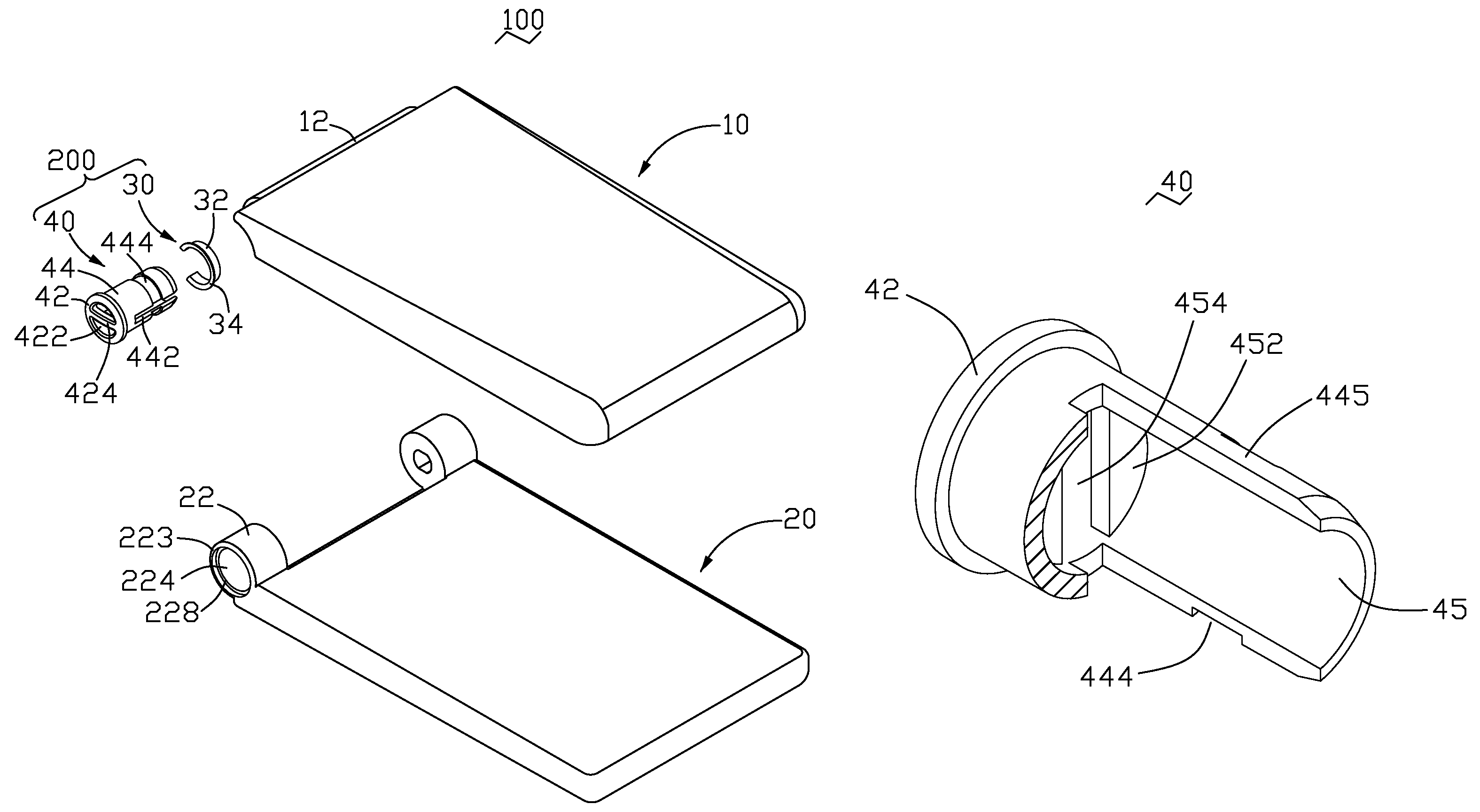 Strap holding structure