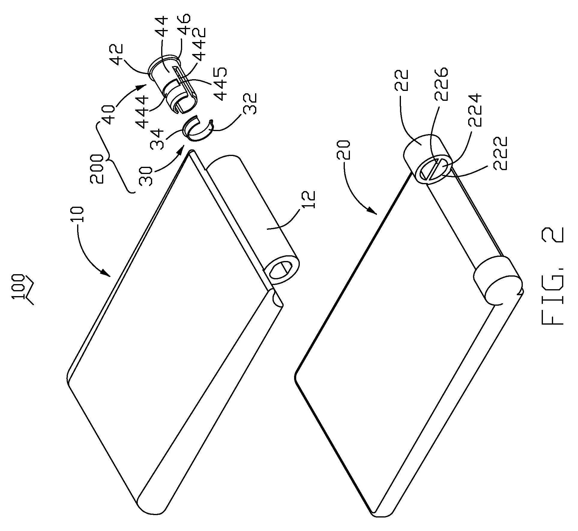 Strap holding structure