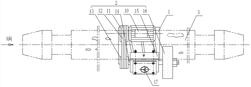 Climbing type grinding machine of grinding retained mandrel