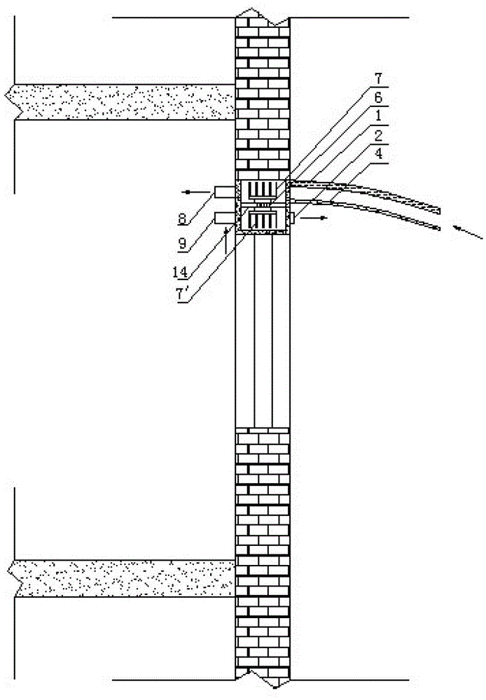 Photovoltaic solar protection device with fresh air ventilation function