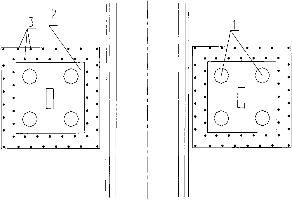 Micro-stress shelter pile foundation strengthening method