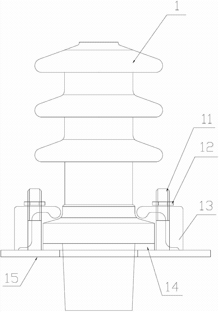 High-tension bushing of distribution transformer