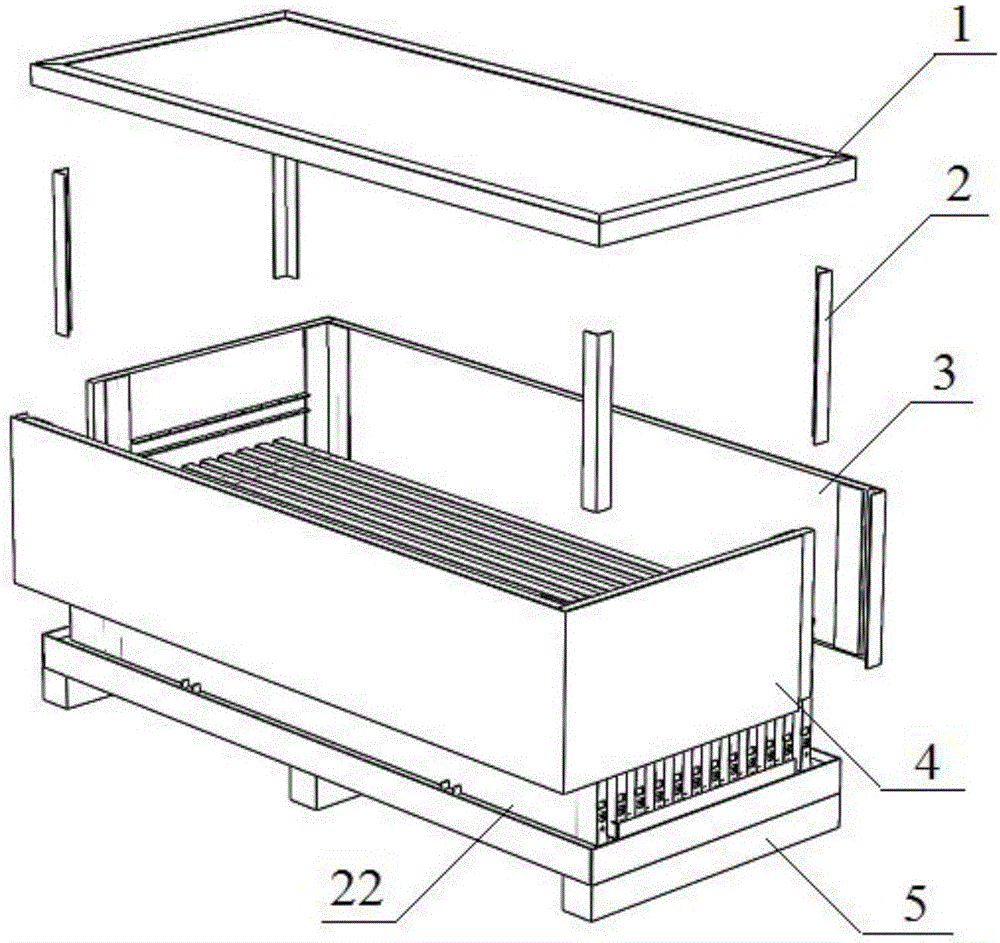 Electromechanical product heavy paper packing case based on packaging unit and packing method thereof