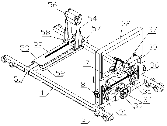 Motor core pulling maintenance platform