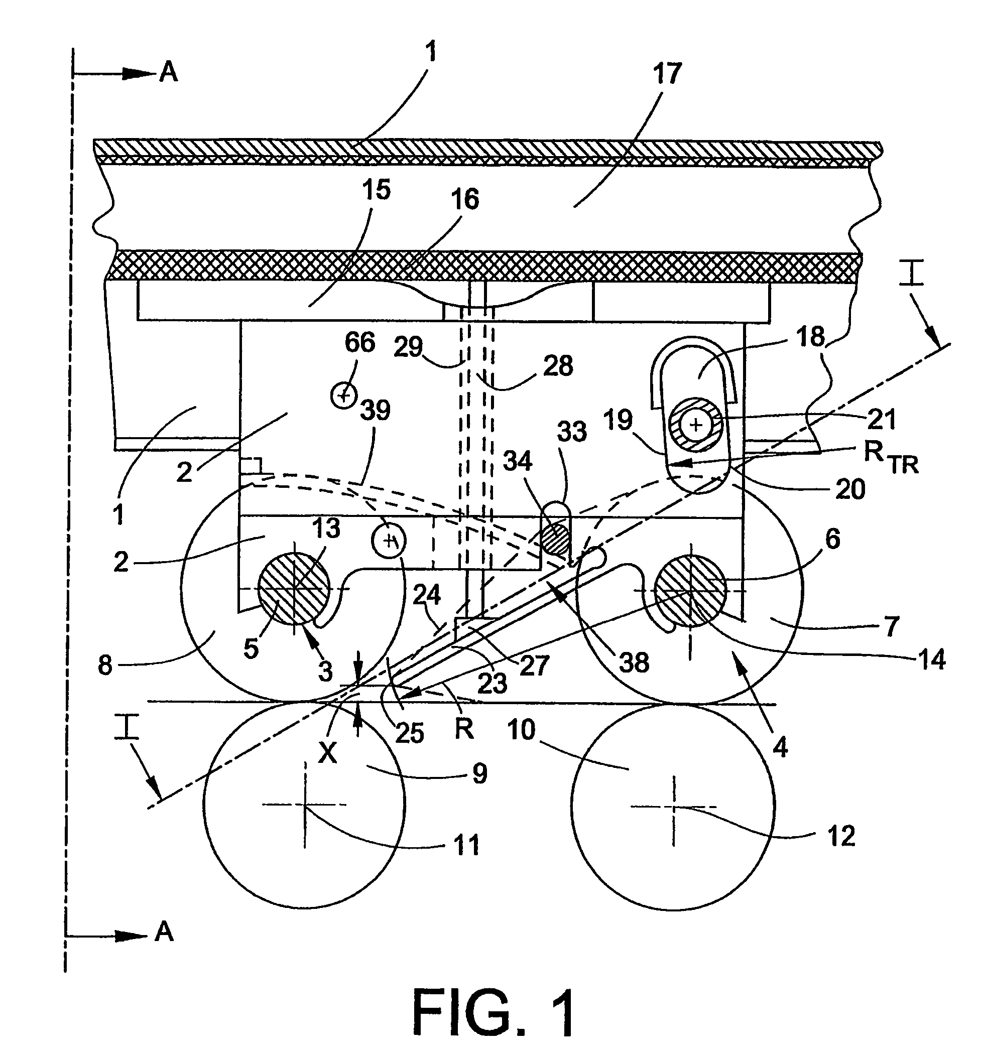 Top roller carrier for drafting systems in spinning machines