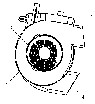 Efficient cyclone separation device for dust remover