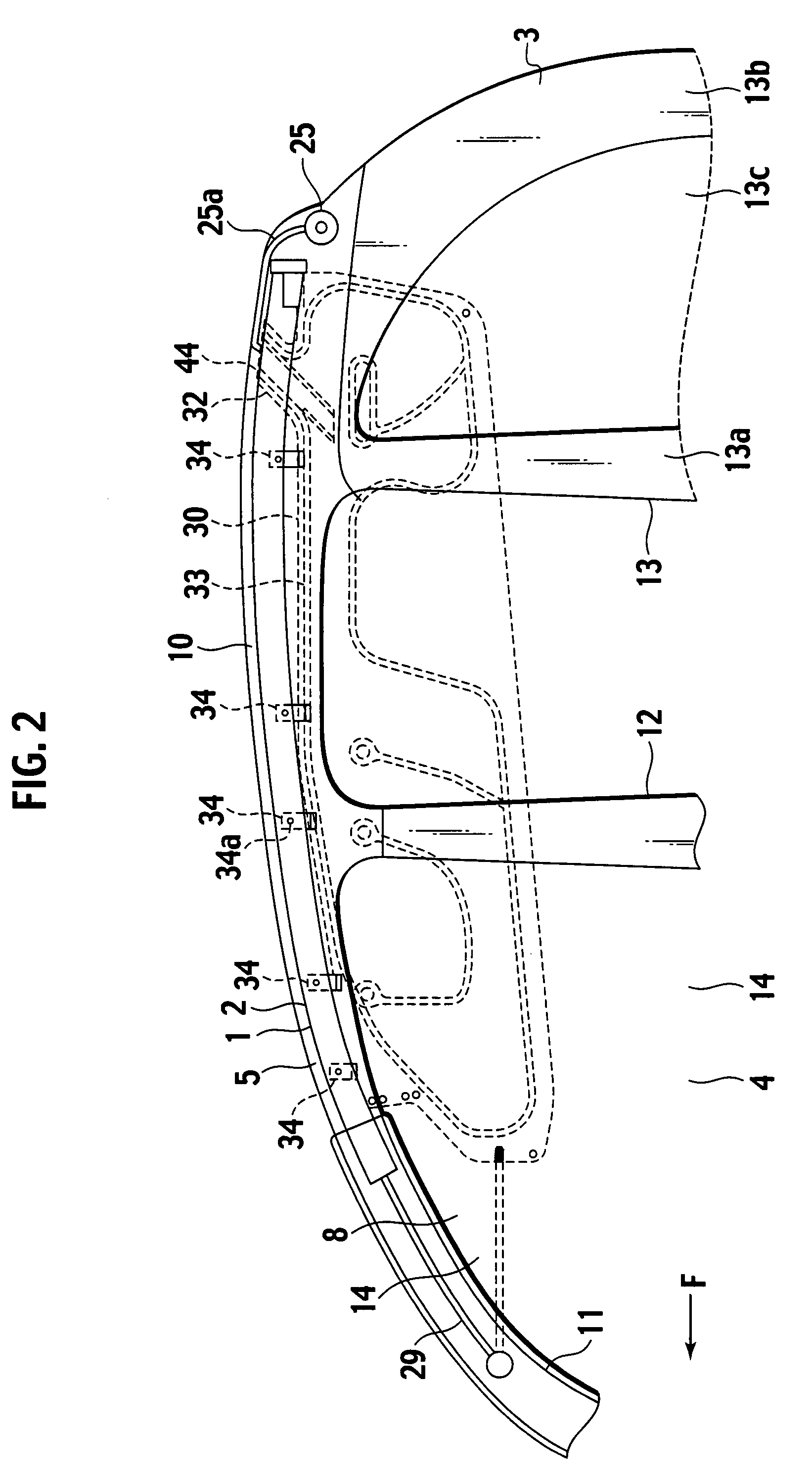 Airbag, airbag apparatus, and method for folding airbag