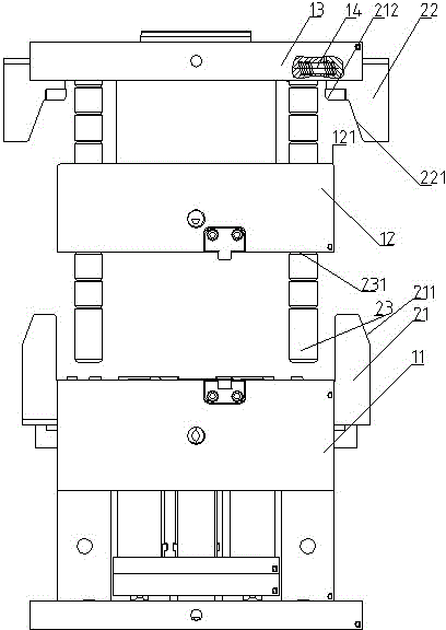 Mold-clamping sequence control mechanism