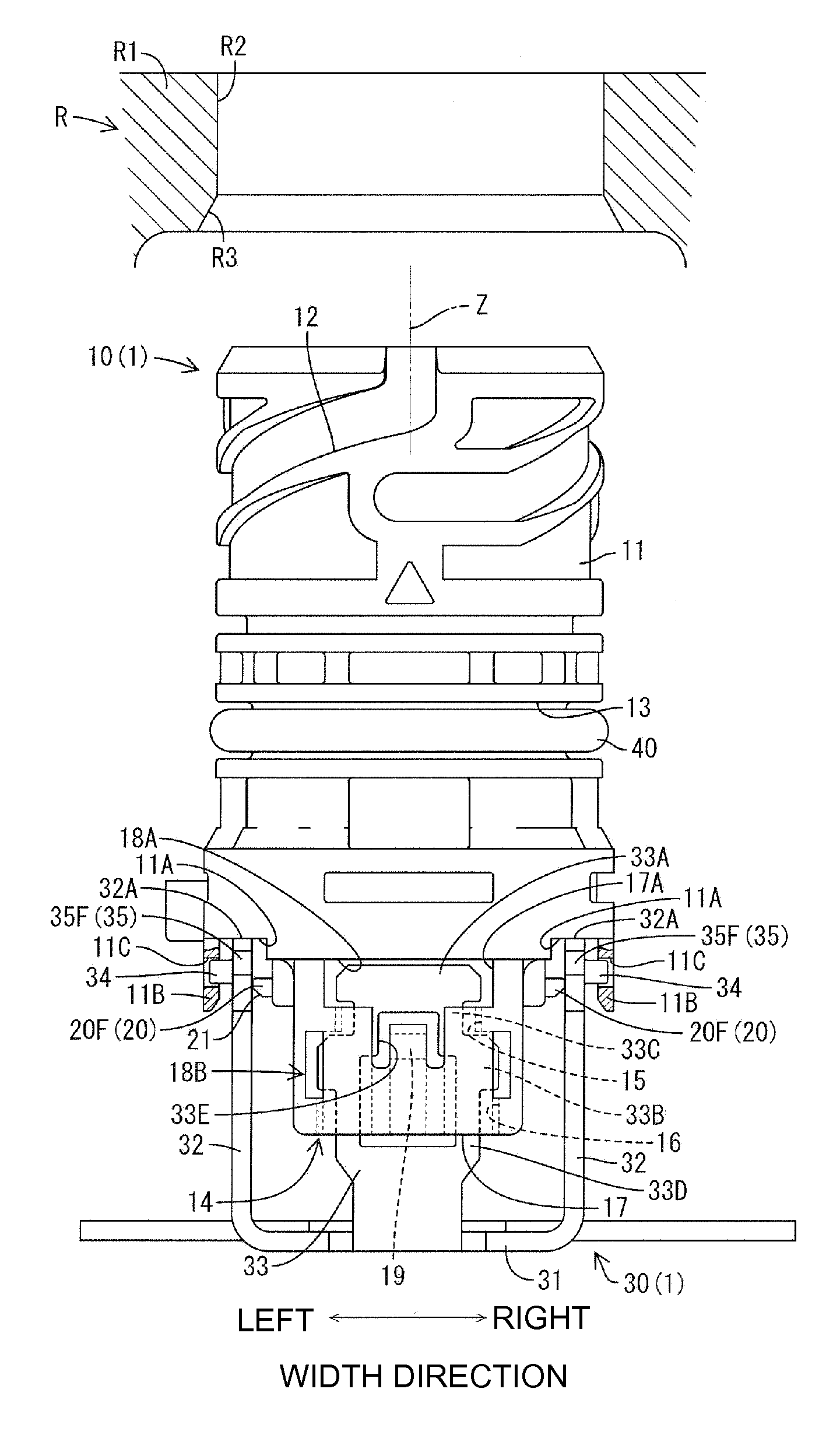 Connector mounting structure