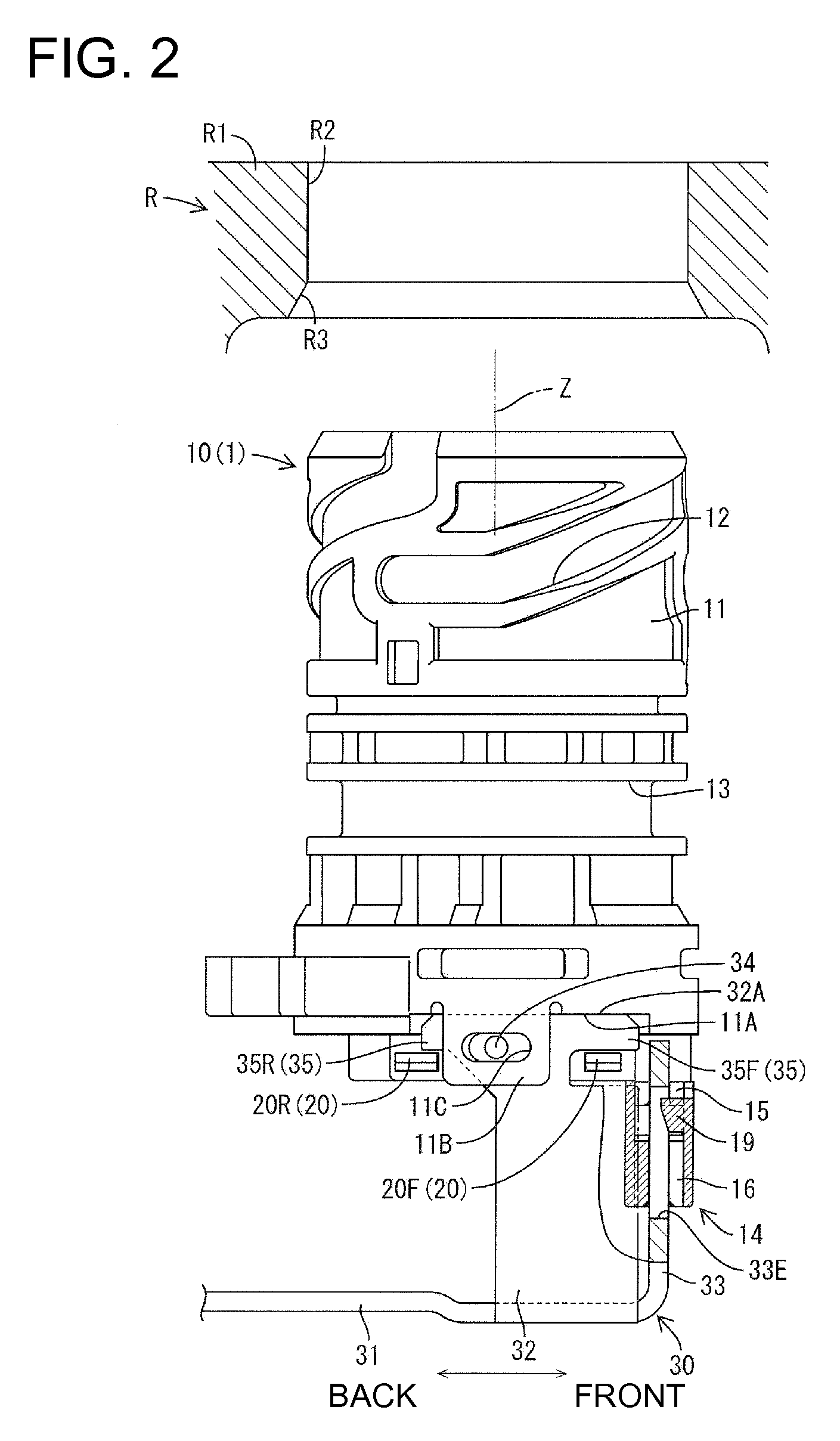 Connector mounting structure