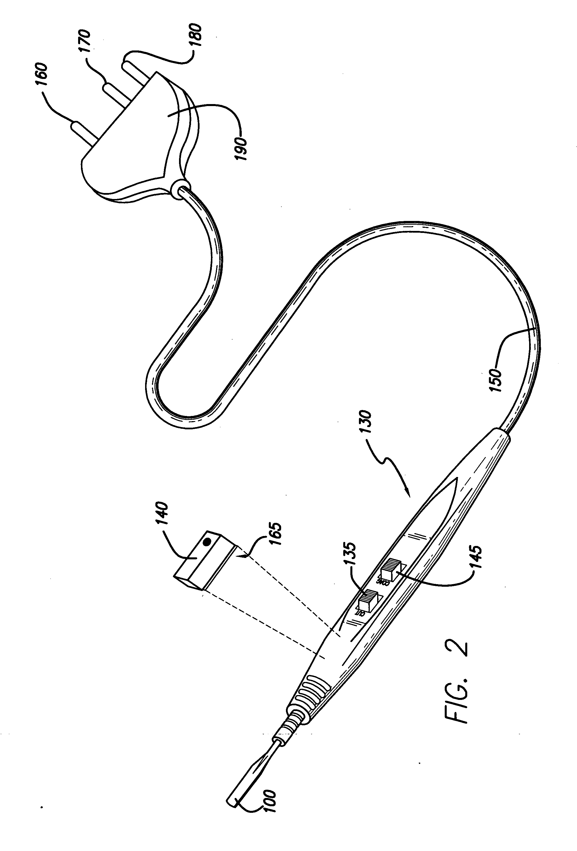 Visual indicator for electrosurgical instrument fields