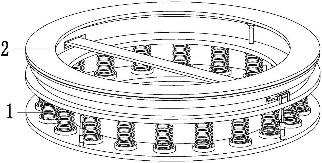 Buffer type corrugated elastic gasket for precision mechanical parts mounting