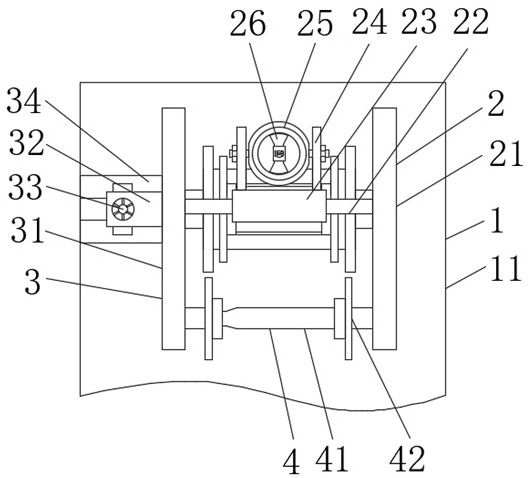 Weaving thread guiding device with deviation rectifying structure for textile processing