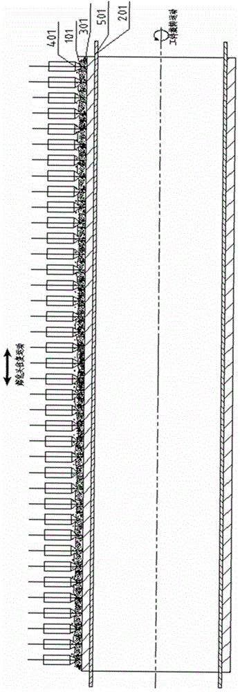 Electric smelting forming method of hydrogenation reactor barrel