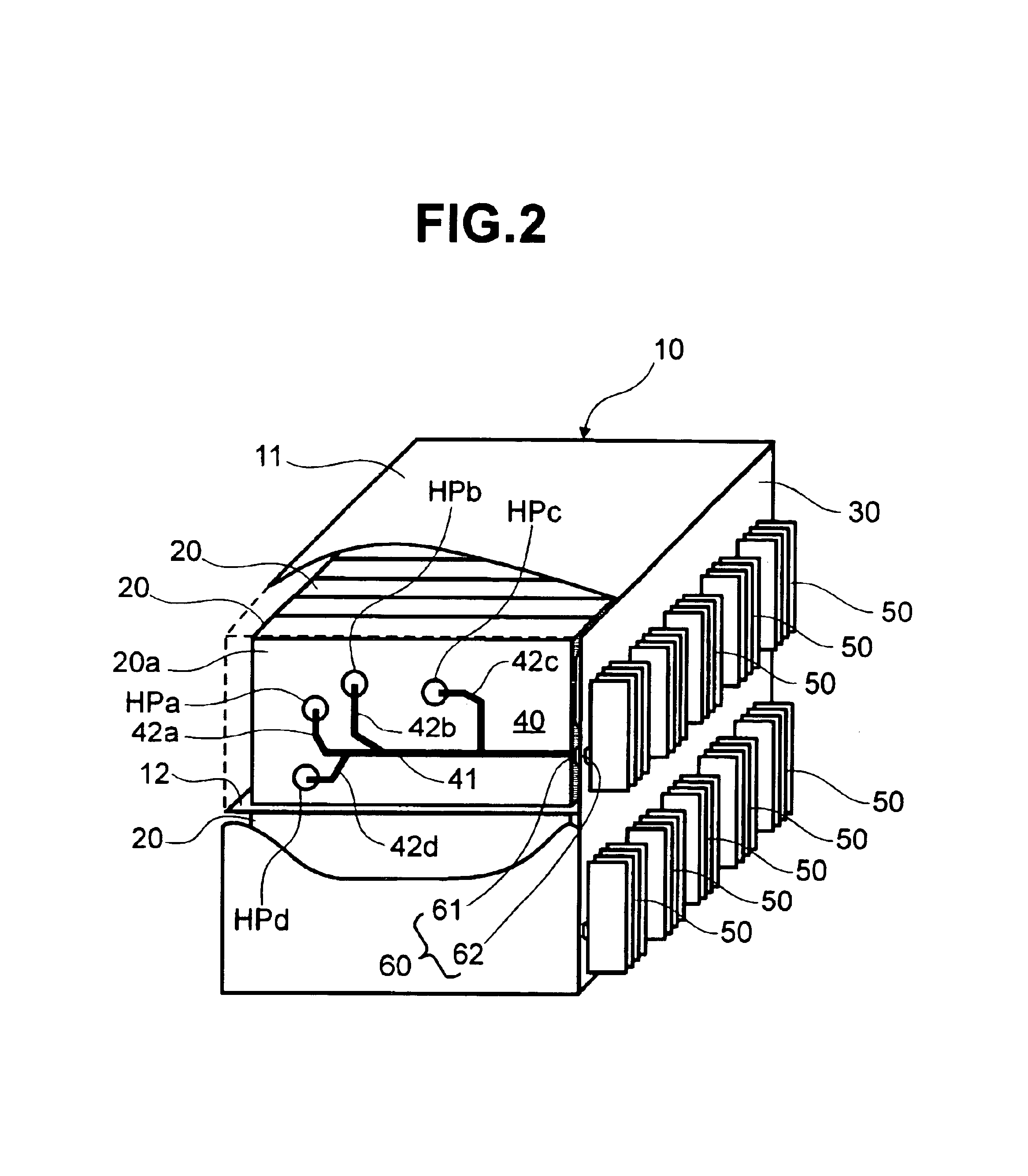 Cooling structure for disk storage device