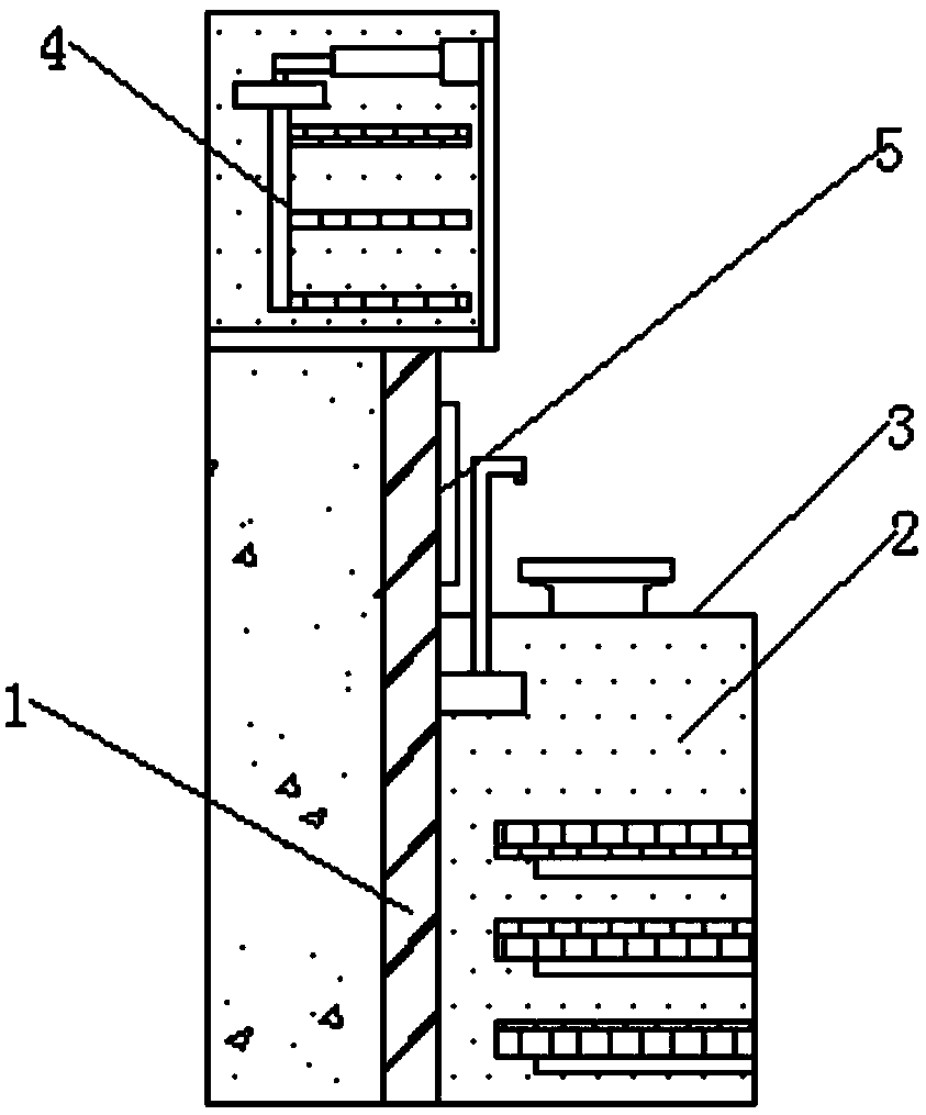 Intelligent wall embedded office cabinet