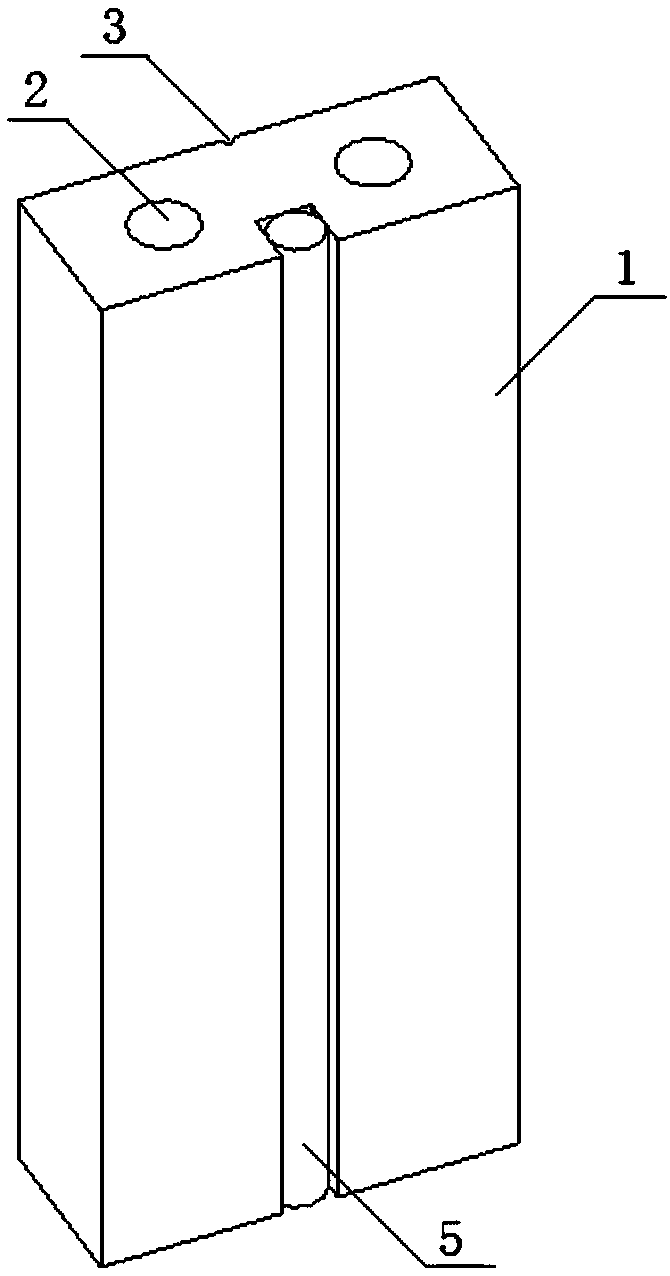 Slot-in-place prefabricated light-weight round-hole partition wallboard and manufacturing method thereof