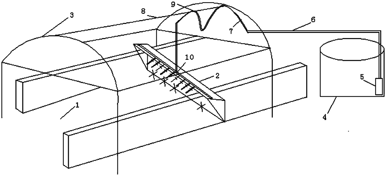 System and method based on farm outdoor automatic manure spreading, spraying and degradation