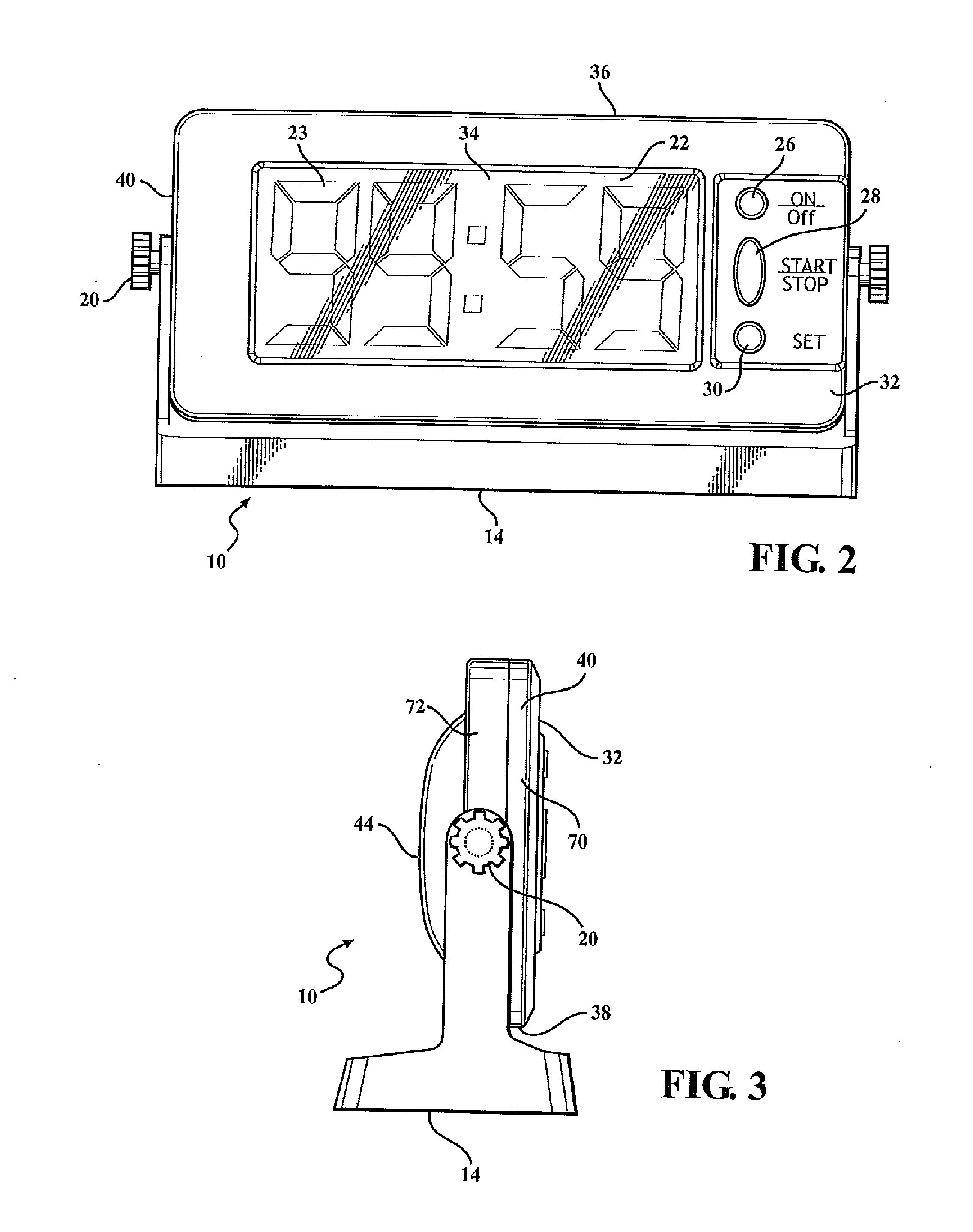 Submersible chronograph and counter