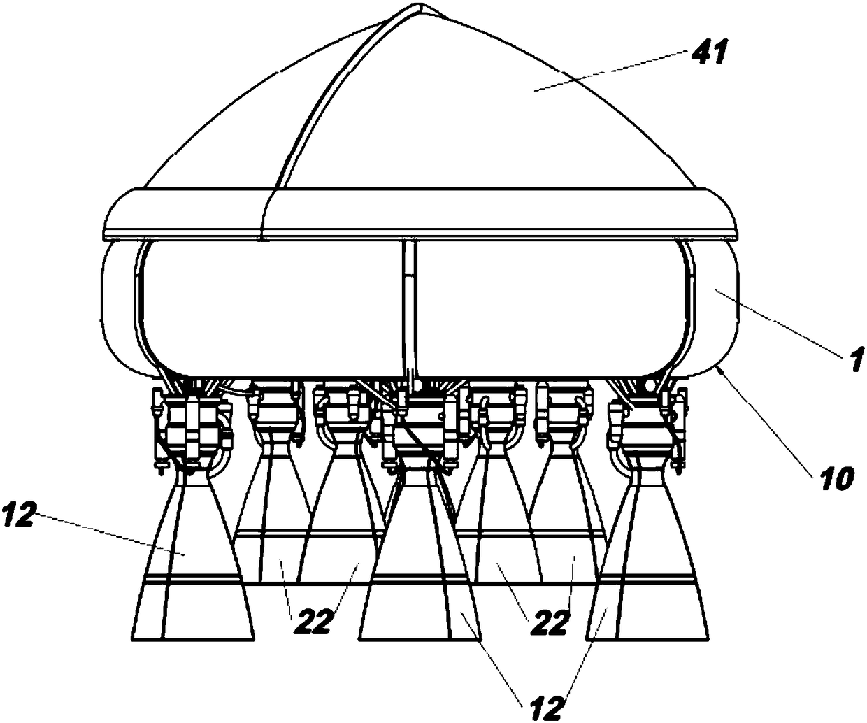 Satellite launcher and method for putting satellites into orbit using said satellite launcher