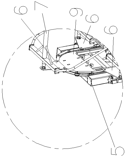 Chain reversing guide rail for combined type vertical circulation stereo garage and preparation method thereof