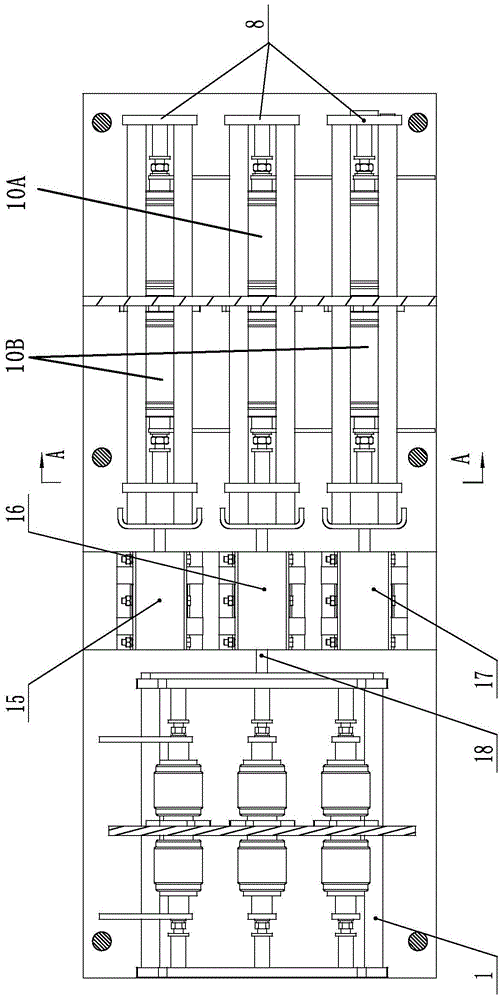 Voltage-regulating capacitance-regulating tap switch adopting vacuum arc-extinguishing chambers