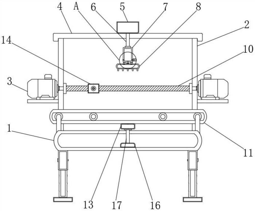 Semiconductor packaging element testing device