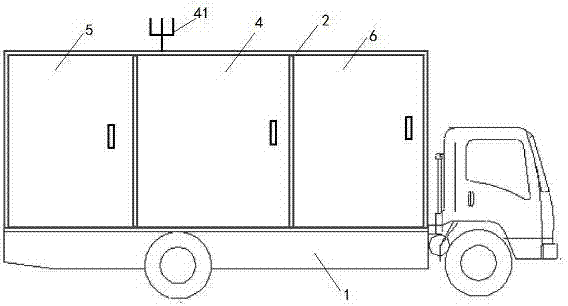 Agricultural movable power distribution device