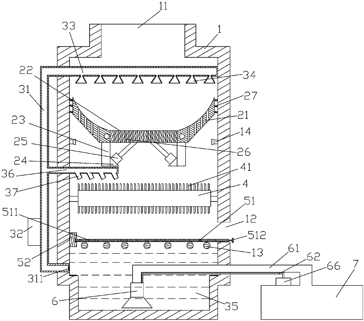 Vegetable cutting machine