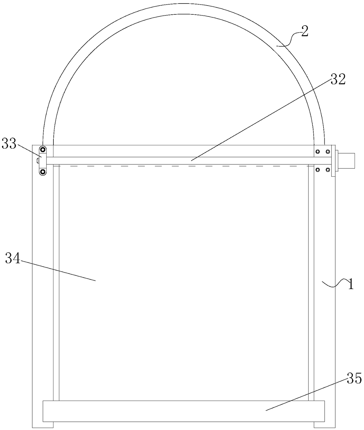 System for cool water curtain in agricultural greenhouse